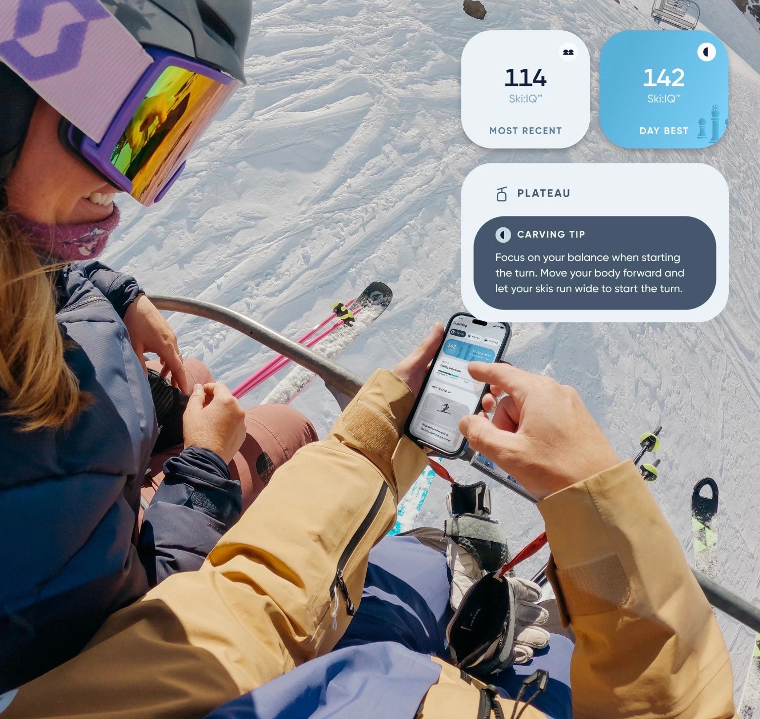 Carv 2 Ski Coach Unit + 12 month membership